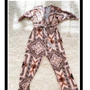 Long Printed Jumpsuit